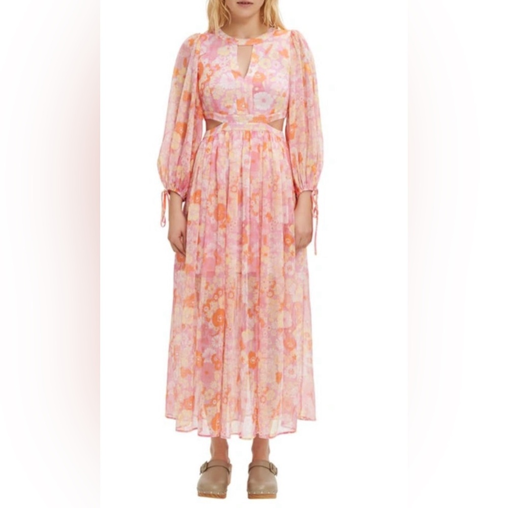 Maje Riso Floral Maxi Dress Size 40 (10 US)